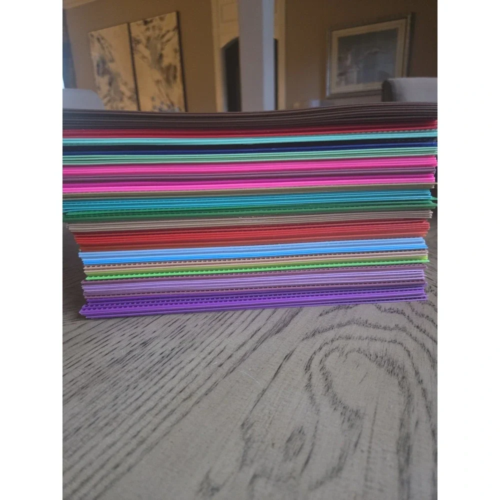 100 PLASTIC CANVAS MESH SHEETS LOT Darice 13.5